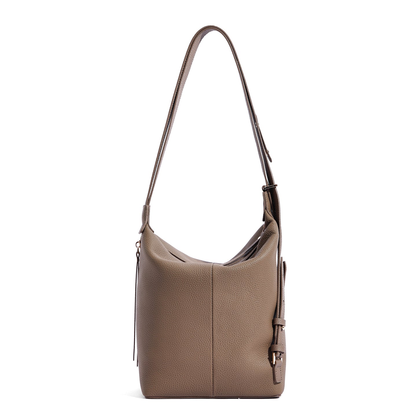 Women's First Layer Cowhide Large-capacity Bucket Bag