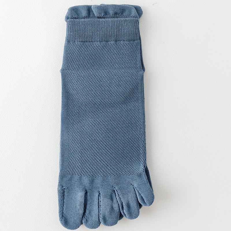 Unisex Summer Thin Mesh Five-toe Socks