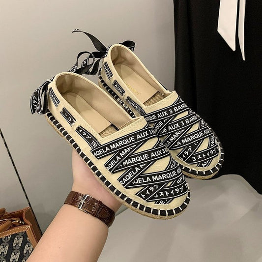 Fisherman's Shoes, Flat-soled Lazy One-step Woven Soft-soled Shoes