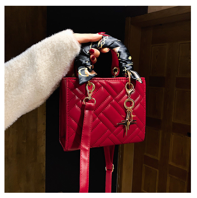 Women's New XINGX Pendant All-match Rhombus Shoulder Bag