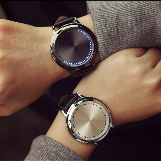 Foreign Trade Horse Running Light Fashion Simple New Men's Creative Electronic Watch Personality Cool LED Teenagers Concept Watch