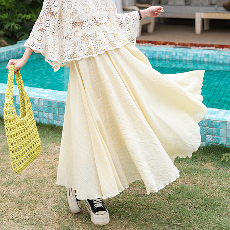 High Waist Slimming Loose Skirt