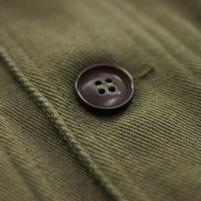 Corduroy Retro Military Style Multi-pocket Tooling Jacket