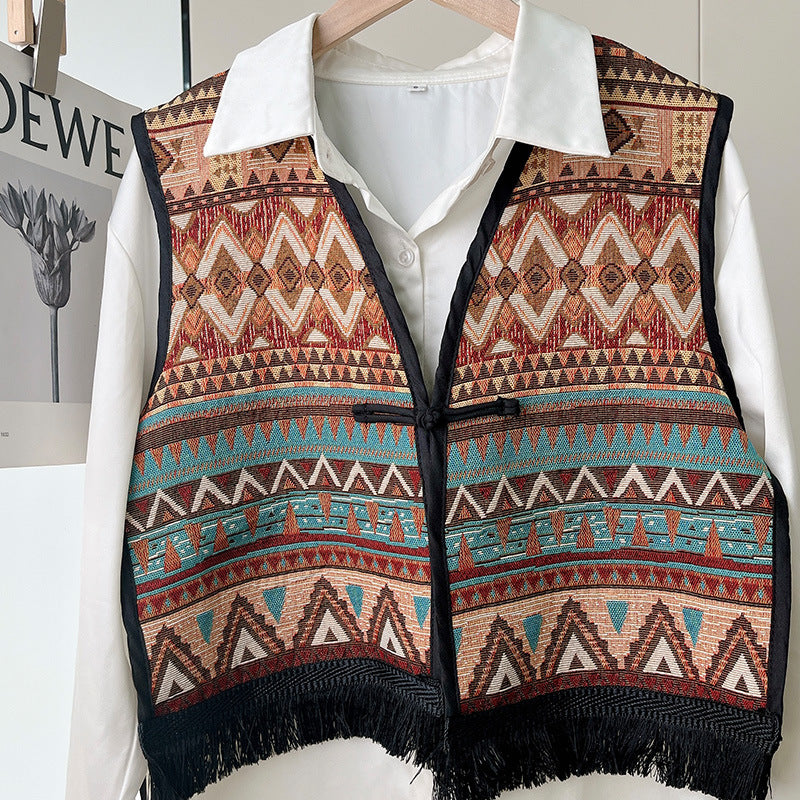 Hong Kong Style Shawl For Women New Spring Summer Ethnic Style