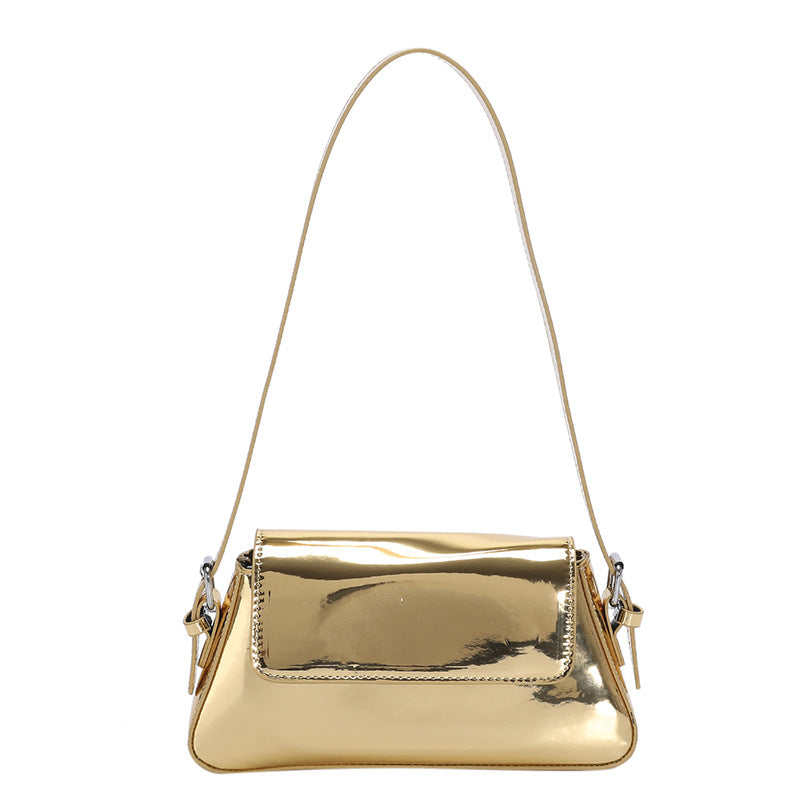 Women's Fashion Patent Leather Glossy Single Shoulder Crossbody Bag