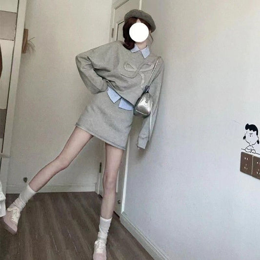 Preppy Style Full Set Dress Autumn New Style