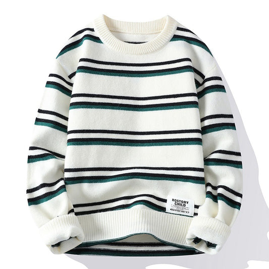Men's Thickened American Fashion Brand Idle Style Knitwear Coat
