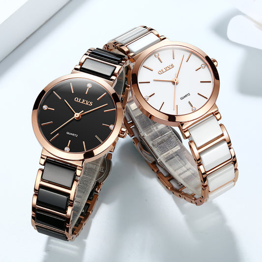 Waterproof Ladies Stainless Steel Rugged Watch