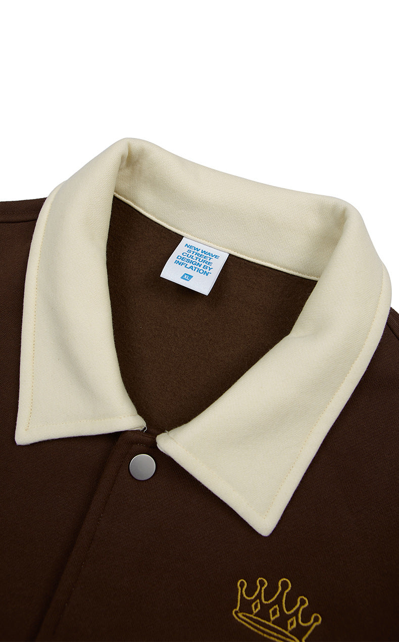 Autumn New High Density Embroidery Coat Male