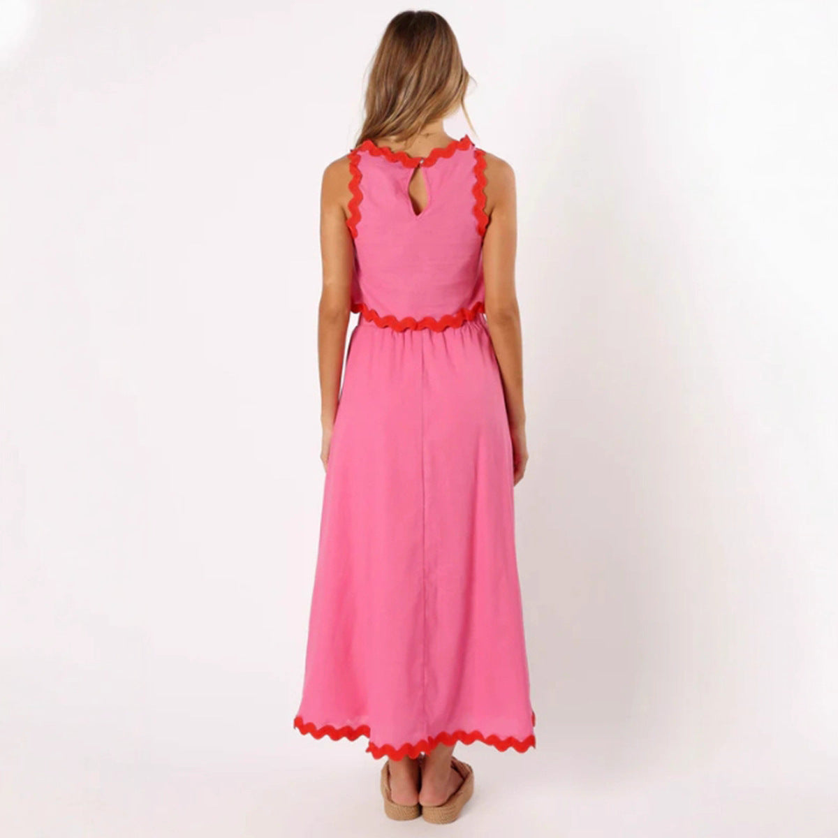 Women's Fashion Sleeveless Top And Skirt Two-Piece Set