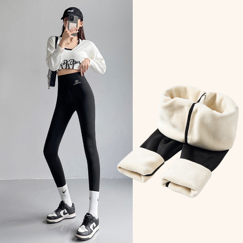 Women's Fashion Personality Fleece Shark Leggings