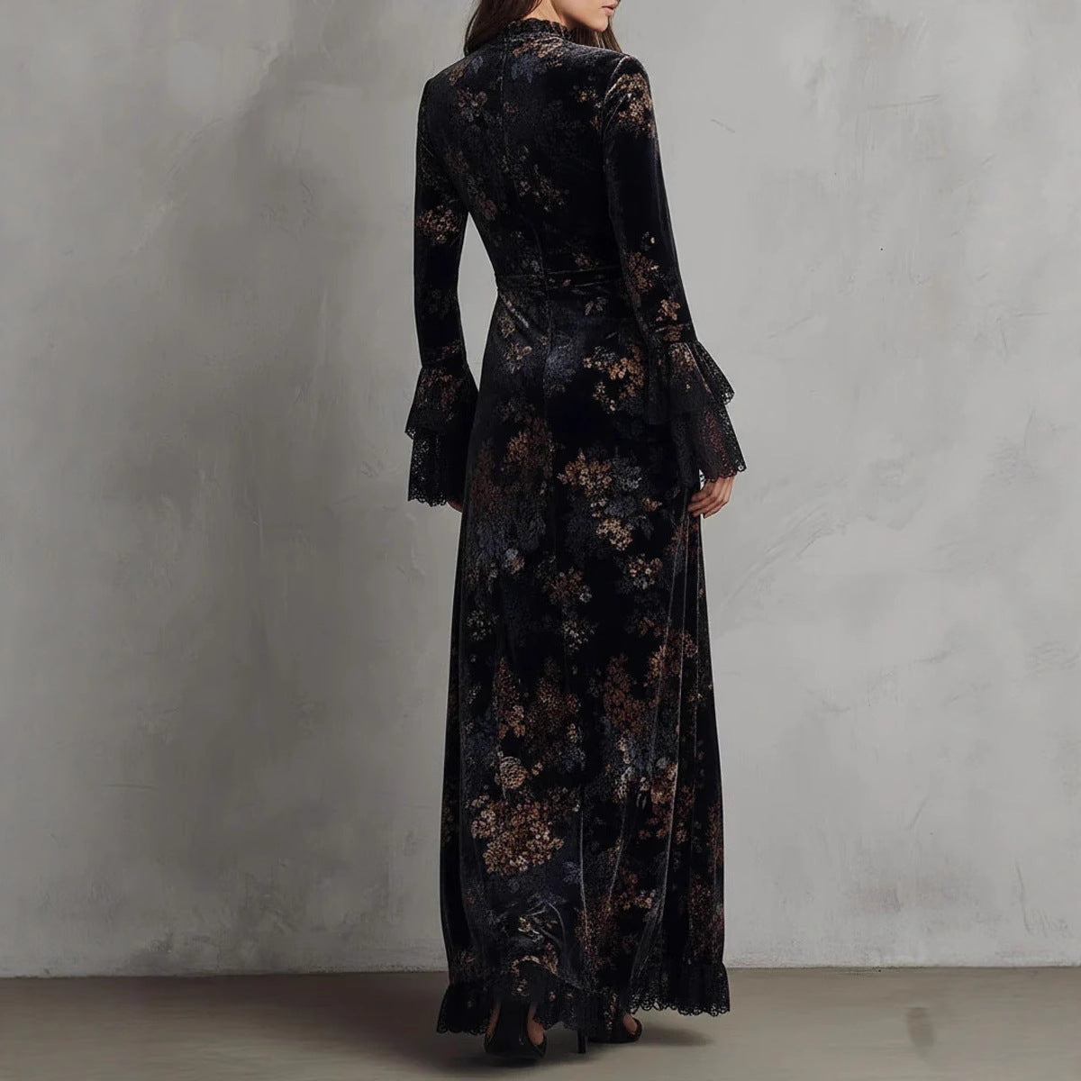 Slimming Velvet Cheongsam Evening Dress Dress