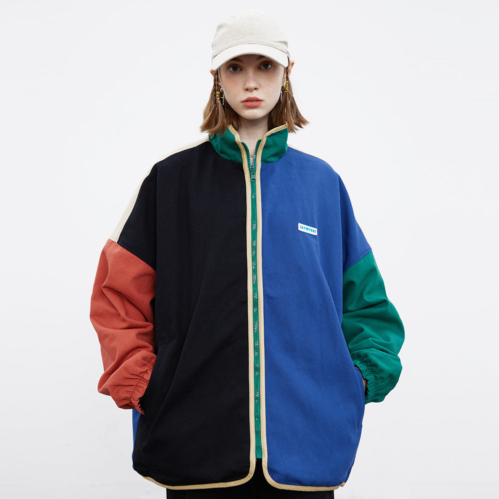 Men's Casual Irregular Multi-color Coat