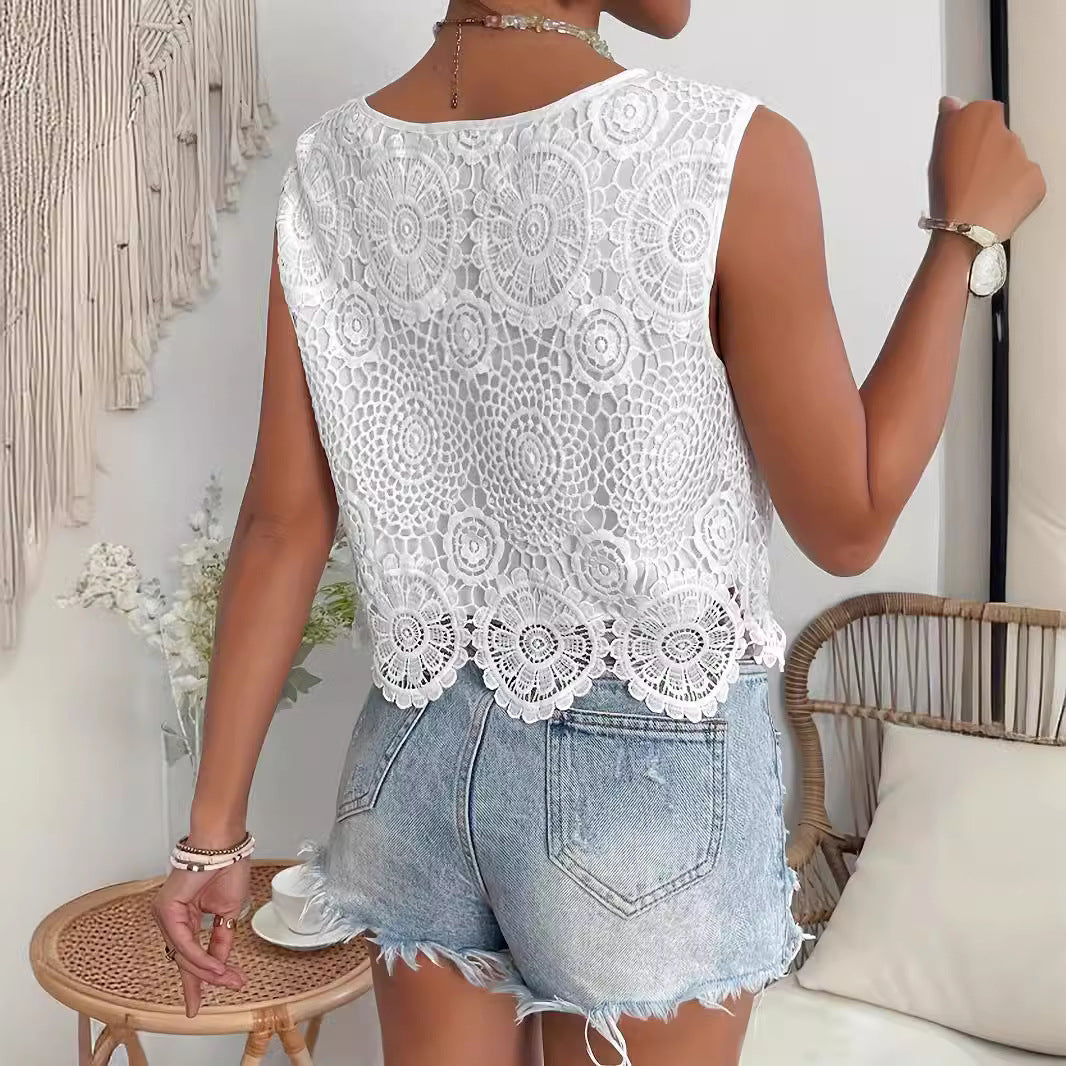 Kort ensfarvet blonde casual underdelstrøje