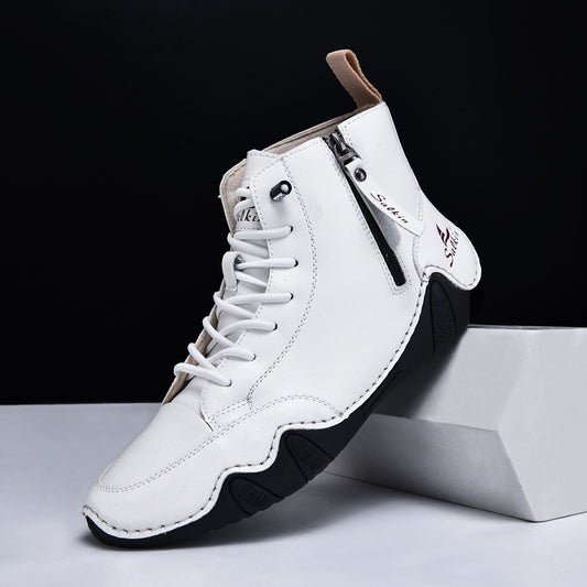 Men's High-top Handmade Leisure Ankle Boots