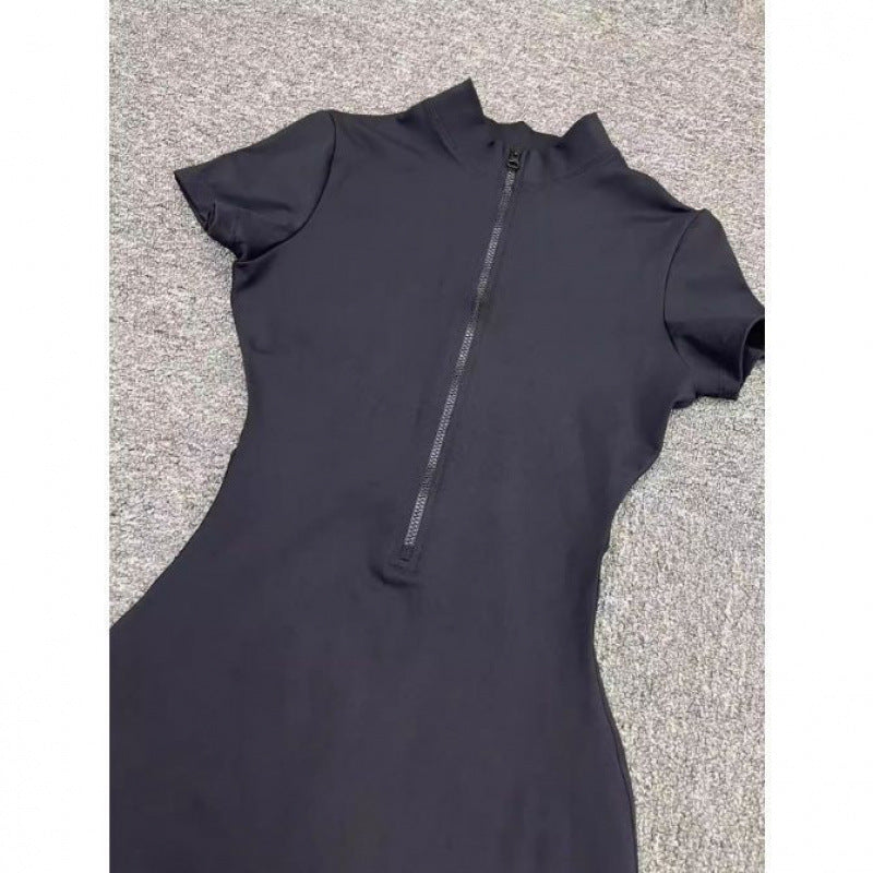 Womens Tight-fitting Dance And Fitness One-piece Shorts