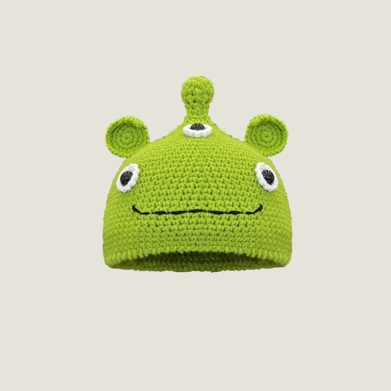 Shrek Monster Knitted Beanie For Women Cartoon Wool Hat