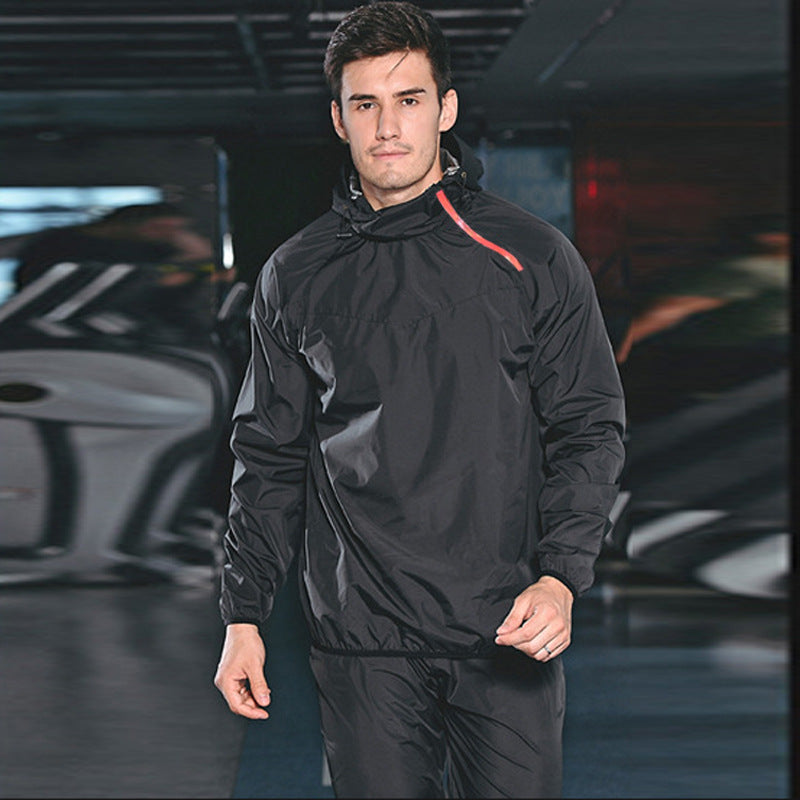Sweat Suit Plus Inner Net Sportswear Fitness Running Sweat Two-piece Set