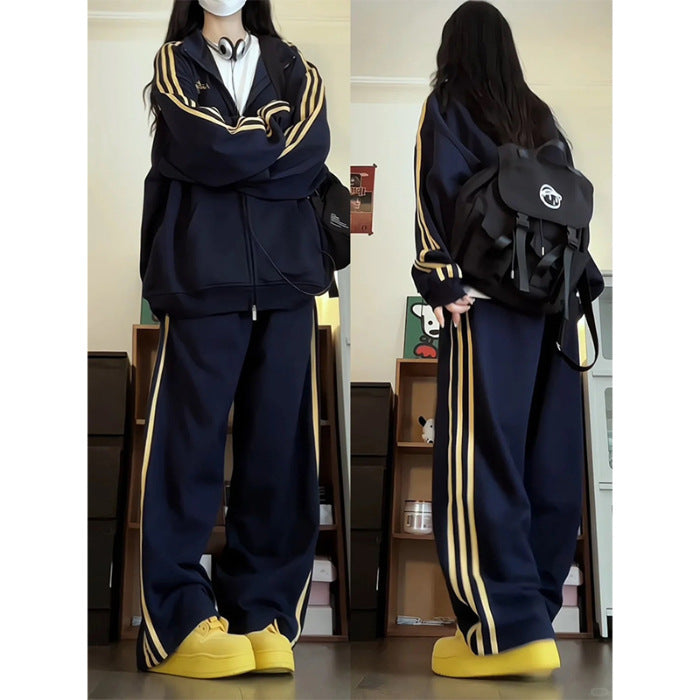Women's Korean-style Casual Running Two-piece Suit