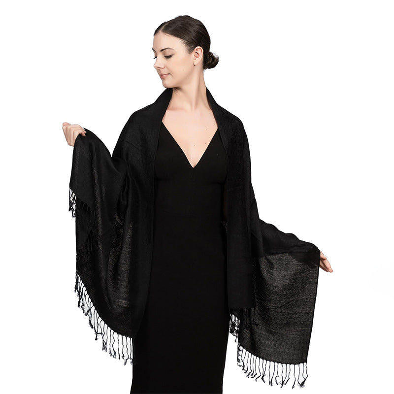 New Lightweight Luxury Shawl For Women A Faux Cashmere Wrap Style Scarf