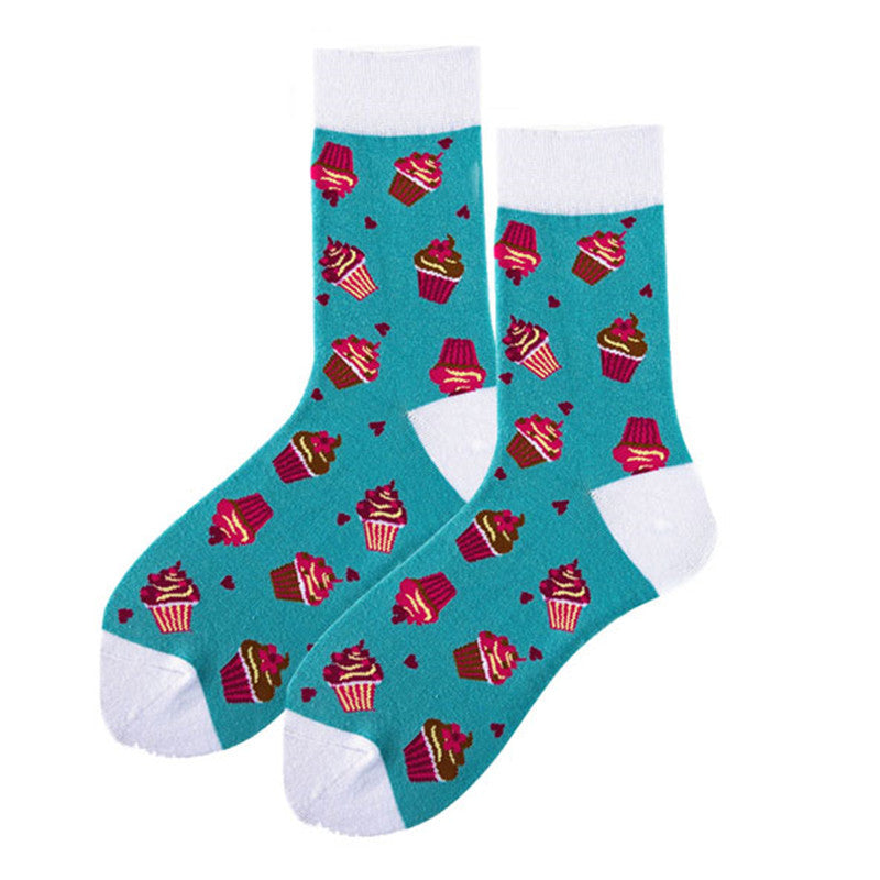 Artistic Cotton Socks Ins Four Seasons Trendy Women's Socks Cat