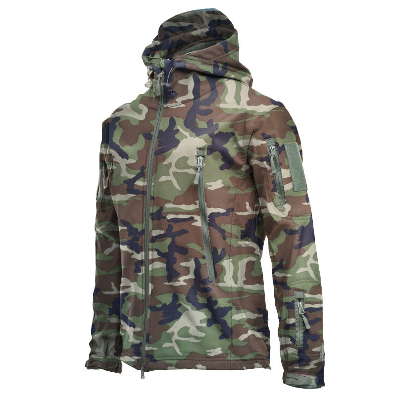 Hooded Waterproof Wind Hiking Warm Jacket