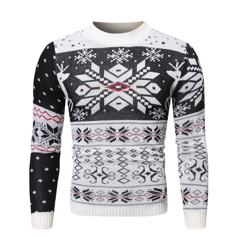 Men's Christmas Fawn Contrast Color Fashion Versatile