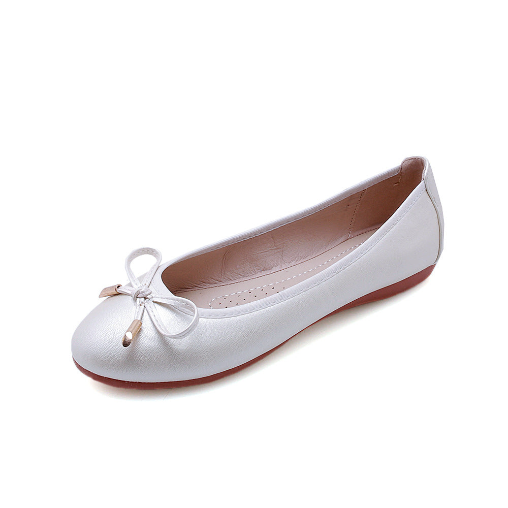 Foldable Ballet Shoes Soft Bottom Gommino Shallow Mouth Work Foreign Trade Cross-border