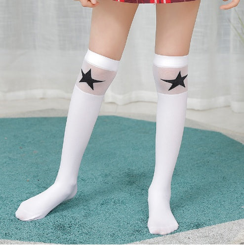 Children Stockings Over The Knee Velvet