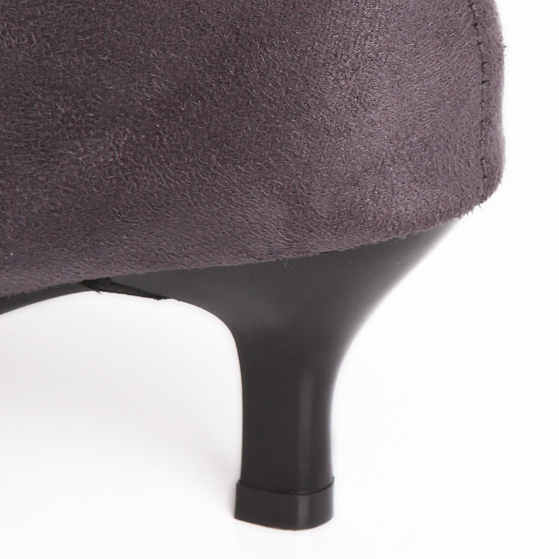 Knight Boots Sweet Suede Over The Knee Plus Size