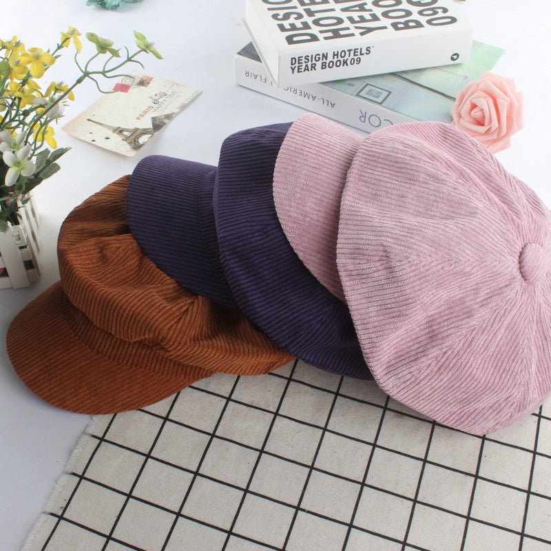 Men And Women Fashion Simple Solid Color Beret