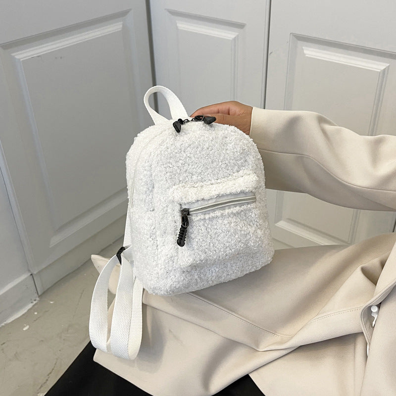 Women's Fashionable And Versatile Lambswool Shoulder Bag