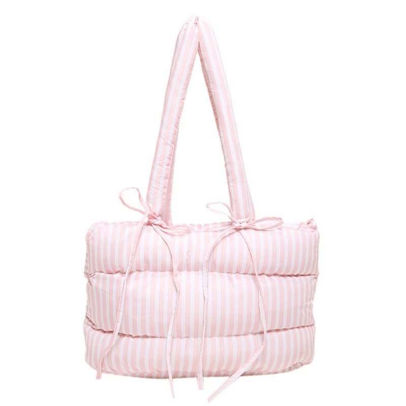 Women's All-match Casual Large-capacity Cotton-padded Tote Bag