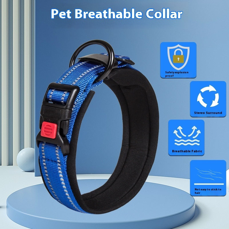 Pet Avoid Cutting Into The Neck Medium Large Dog Comfortable Breathable Dog Collar