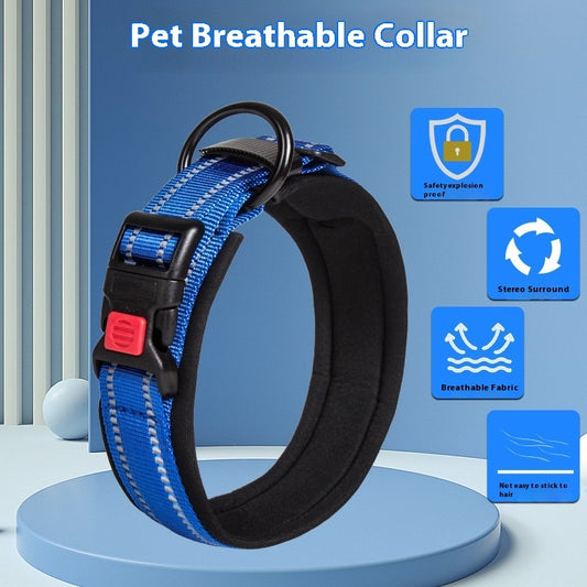 Pet Avoid Cutting Into The Neck Medium Large Dog Comfortable Breathable Dog Collar