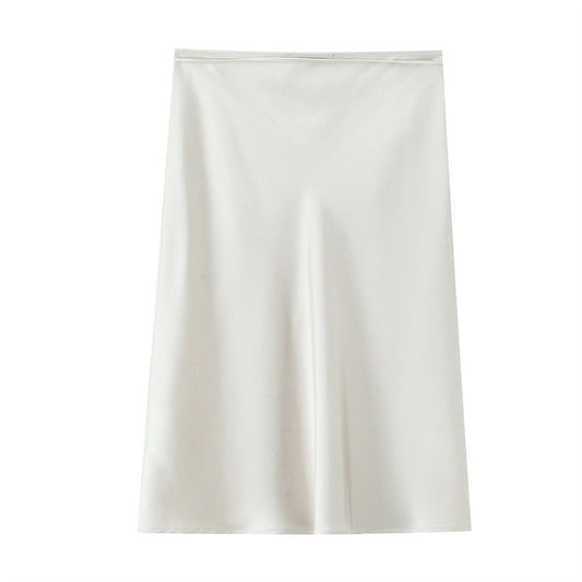 High Waist A- Line Skirt Women's Slimming Large Hem Umbrella Skirt