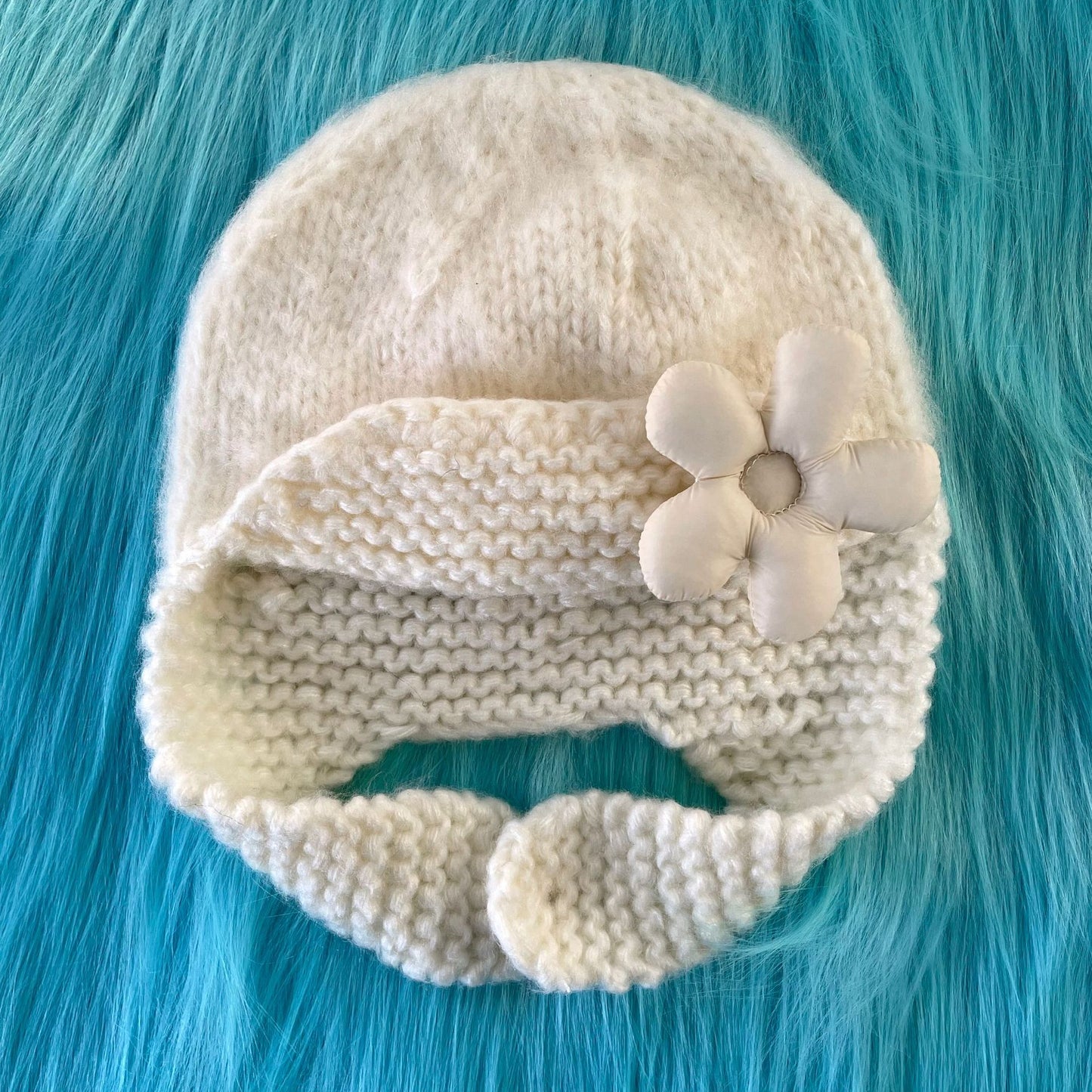 Ins Handmade Cute Wool Hat Children's Ear Protection