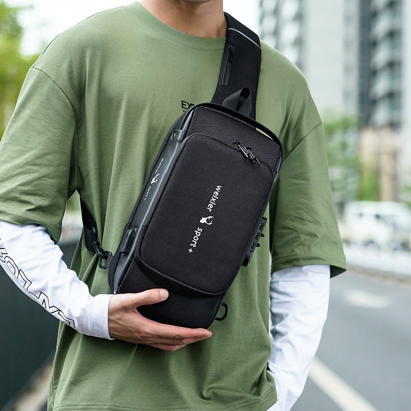 Men's Fashion Casual Large Capacity Shoulder Chest Bag