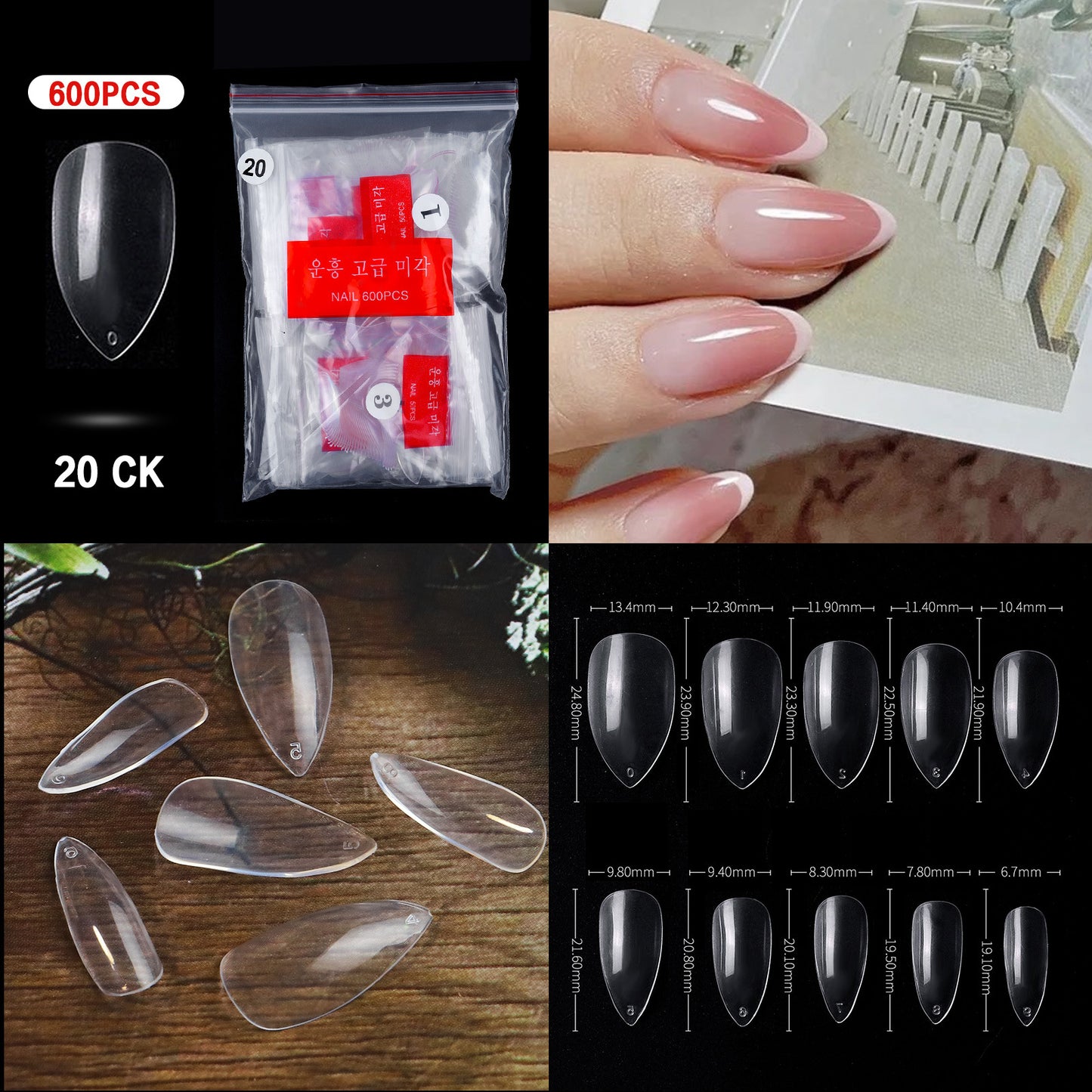 French Pointed Non-marking Ballet Transparent