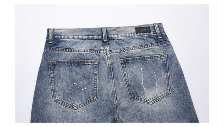 The Same Cat Whiskers Ripped Tide Ripped Jeans
