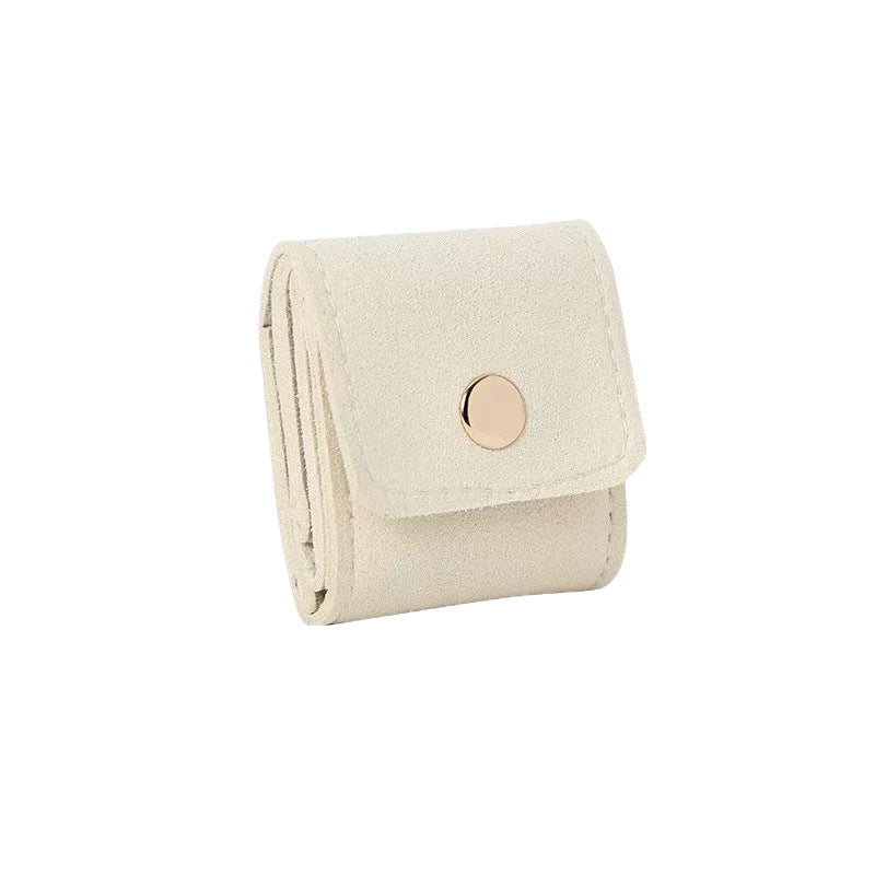 Enkel og praktisk gitter smykker mini mikrofiber ring buggy taske