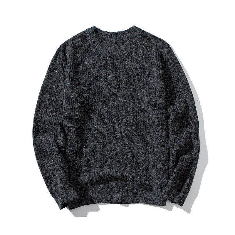 Knit Sweater Men's Autumn New Round Neck Sweater