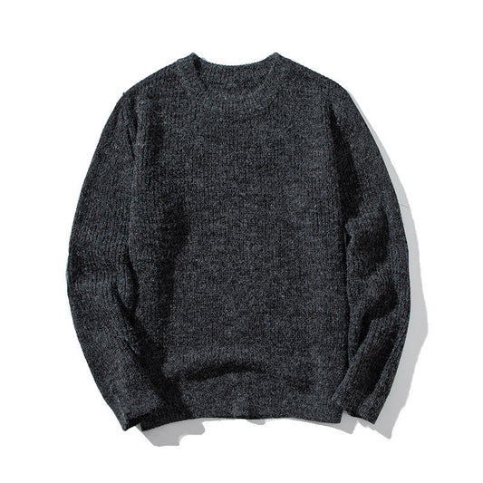 Knit Sweater Men's Autumn New Round Neck Sweater