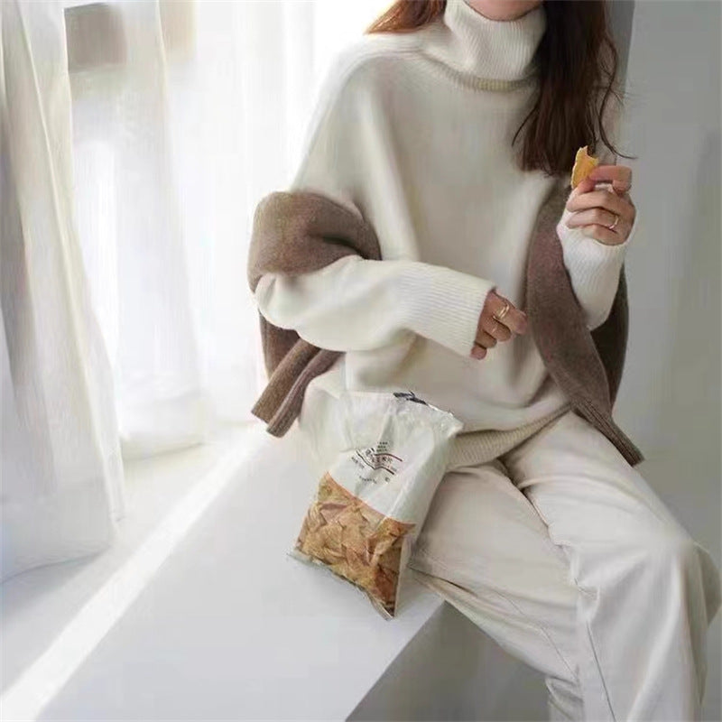 Ny EfterårVinter Fransk-inspireret Retro Afslappet Sweater