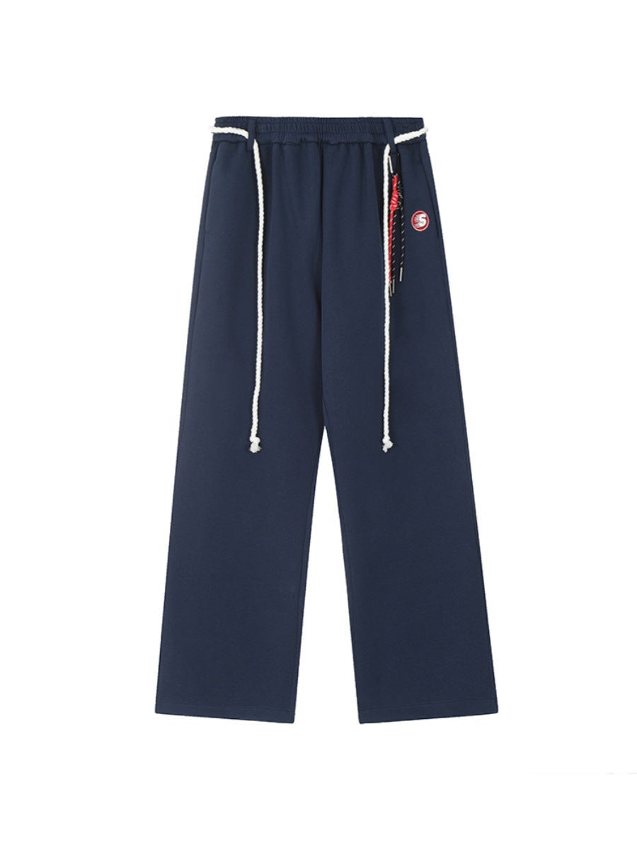 Track Sweatpants Straight Hip Hop Wide Leg Casual Trousers