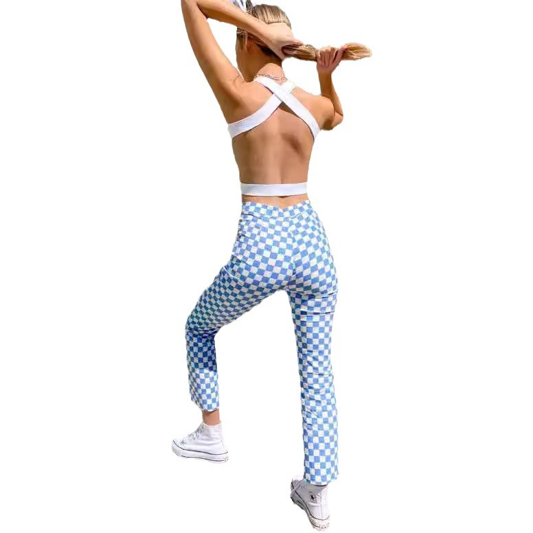 Women's Clothing Summer Printed Slim-fit Casual Women's Pants Yoga Pants