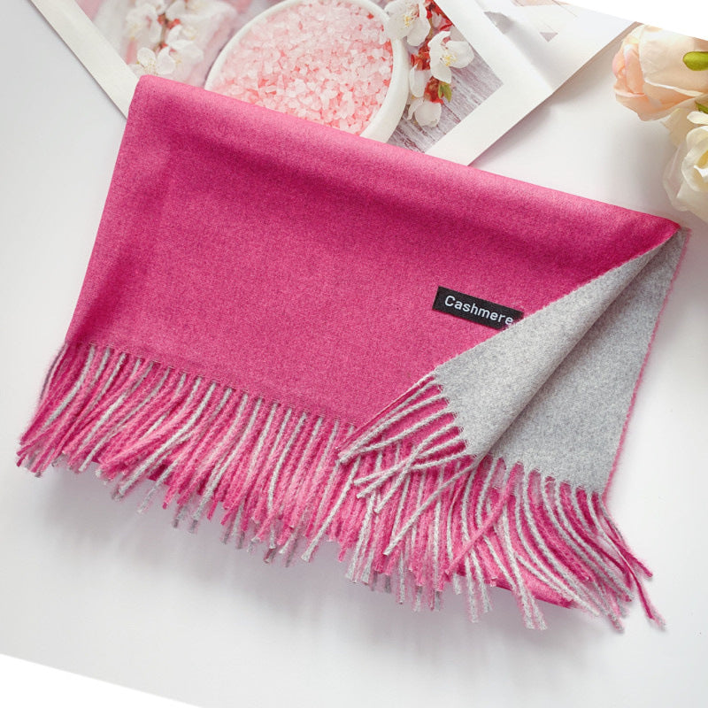 Korean Style Wild Tassel Shawl To Keep Warm