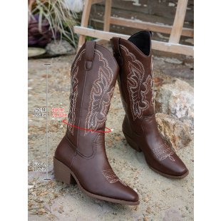 Womens Chunky Heel Boots