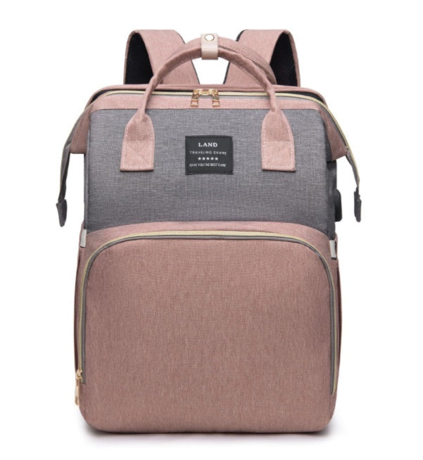 Portable Double-shoulder Large-capacity Mommy Bag