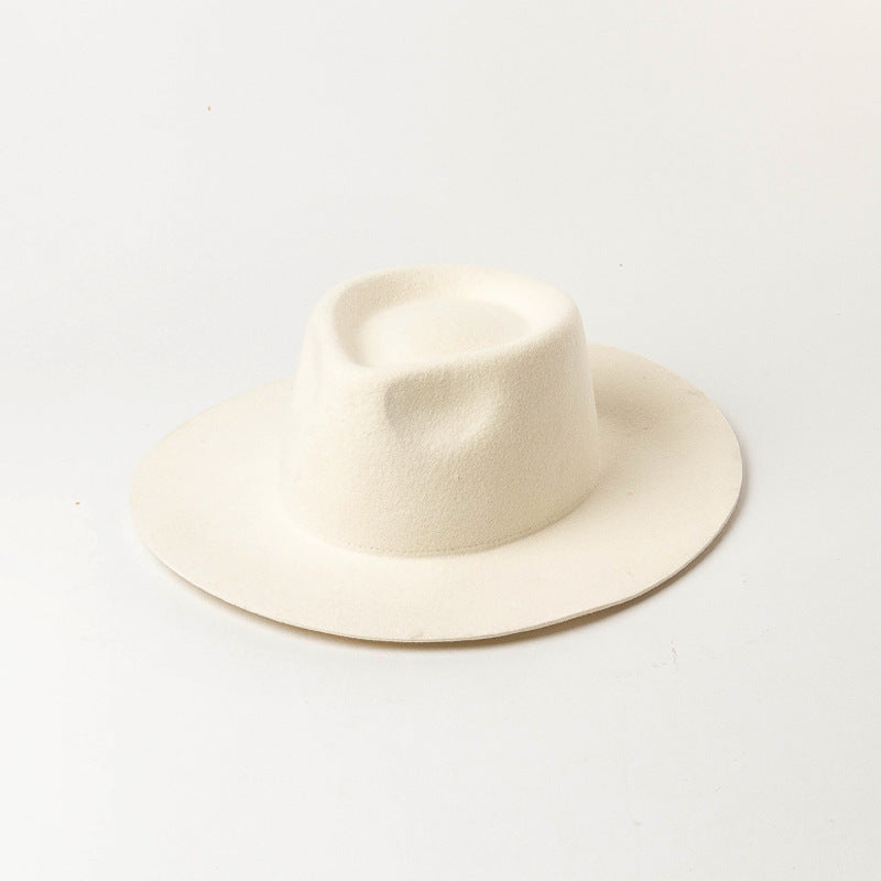 New Delicate Woolen Jazz Top Hat Casual Fashion Felt